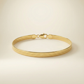 Bracciale Onda Aurora placcato oro 18k con maglia piatta