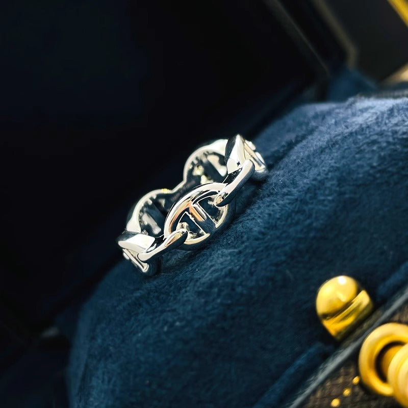 Anello Maglia Pavé Eterna