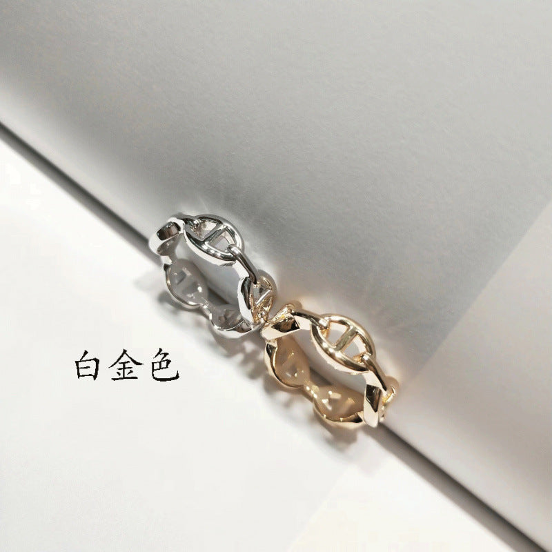 Anello Maglia Pavé Eterna